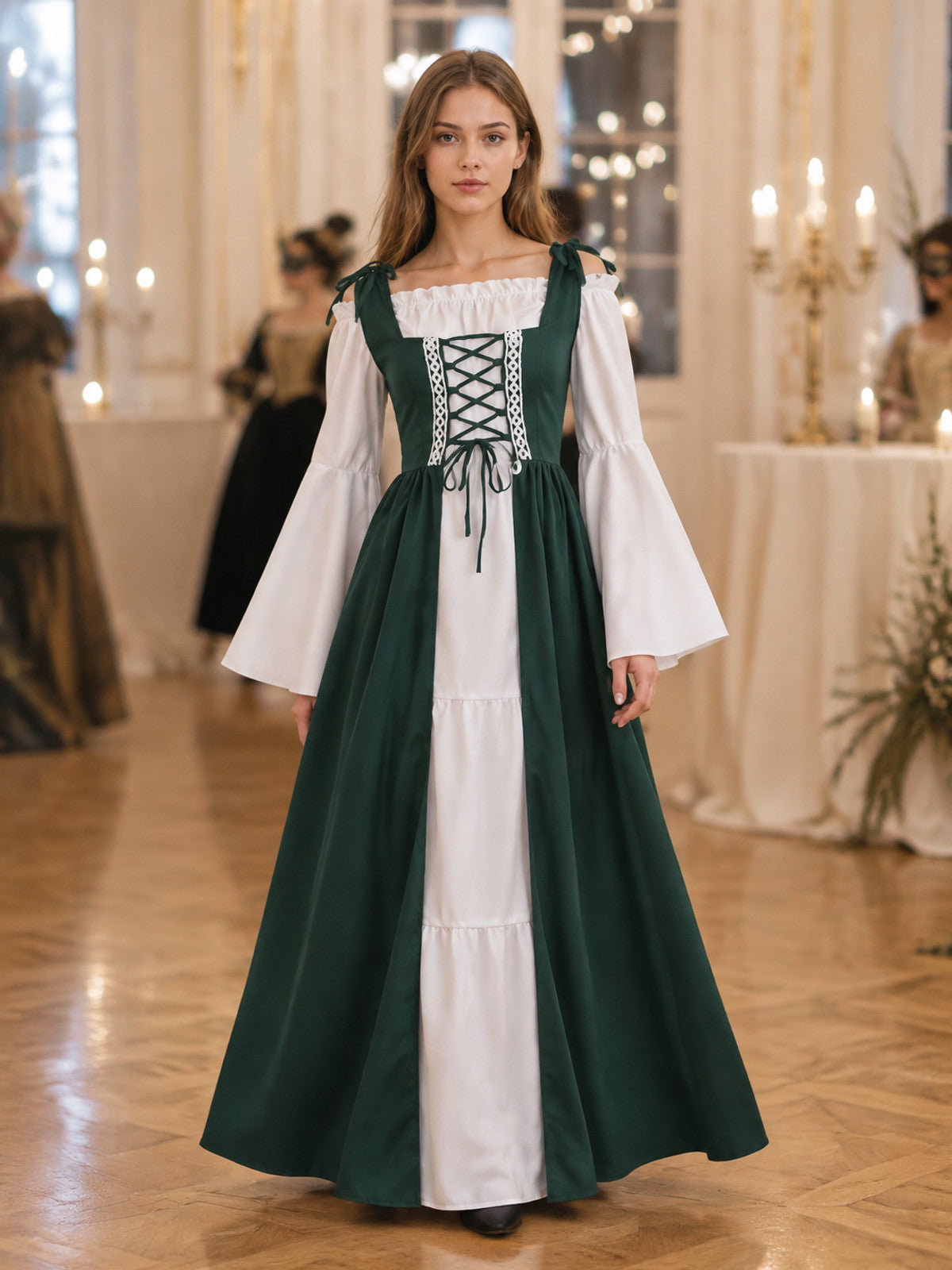 Long Medieval Dress with Lacing lifestyle view