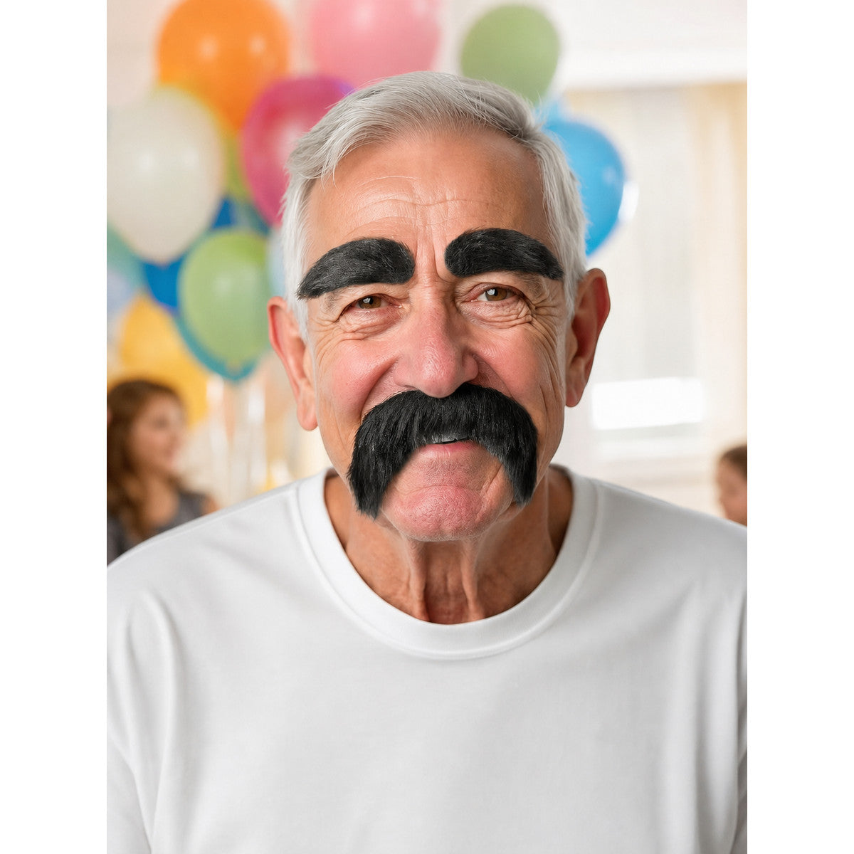 Black Fake Beard and Eyebrows for Masquerade