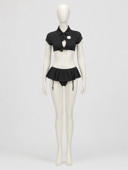 Role-Play Costume: Black Police Uniform Costumes detail