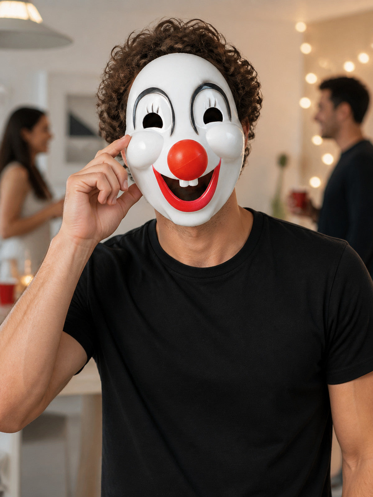 Carnival Clown Mask for Halloween and Cosplay lifestyle view