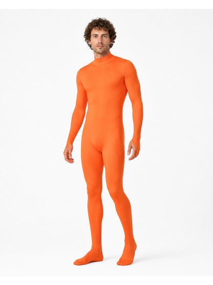 Orange Hooded Cosplay Jumpsuit Costumes detail