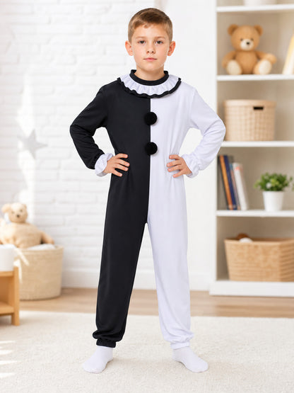 Clown Carnival Costume Jumpsuit for Cosplay lifestyle view