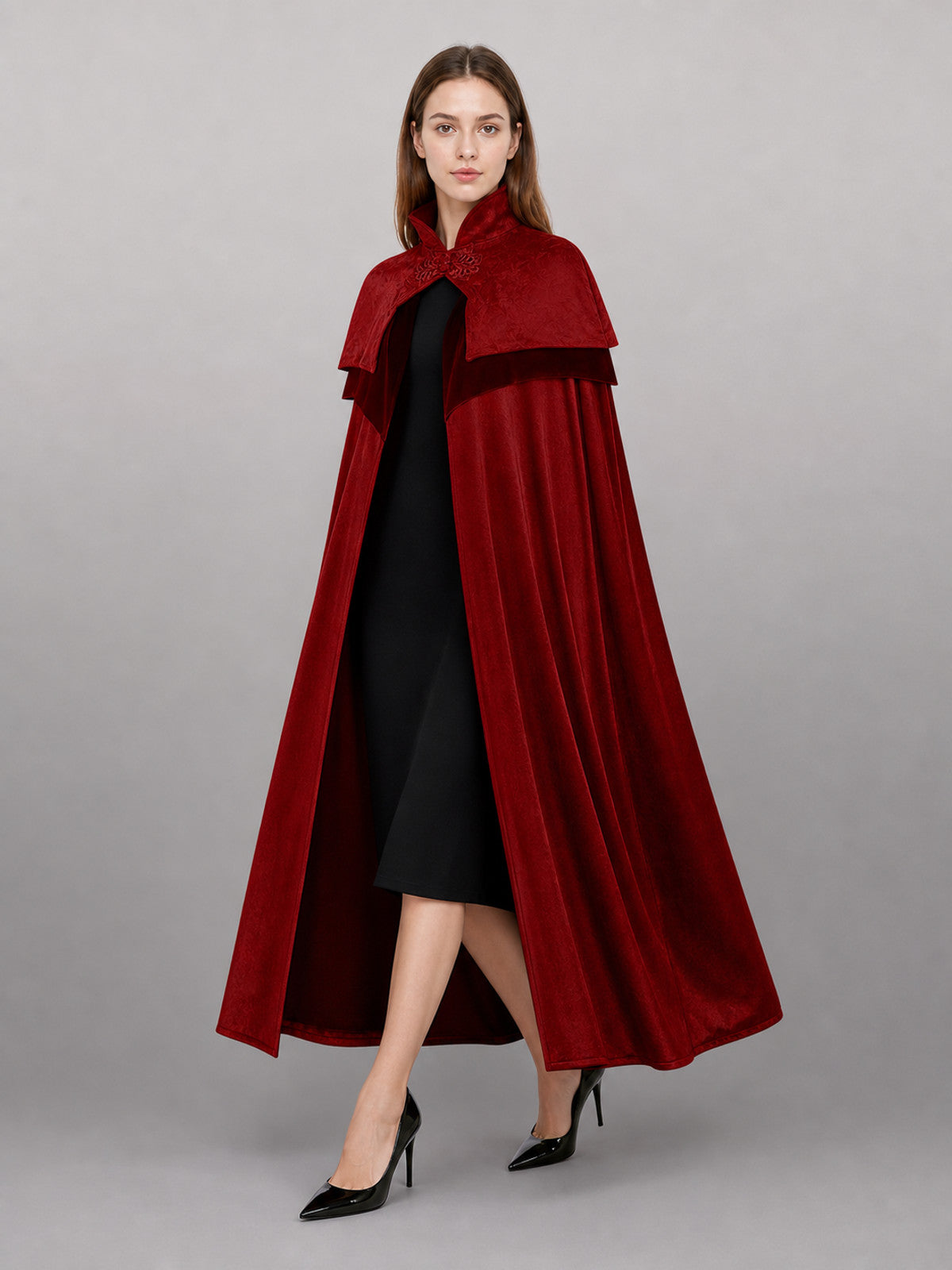 Dark Red Carnival Cape with Hood occasion guide