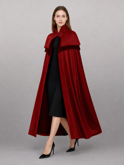 Dark Red Carnival Cape with Hood occasion guide