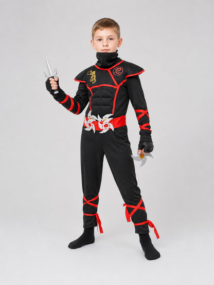 Ninja Hooded Jumpsuit Cosplay Costume Costumes detail