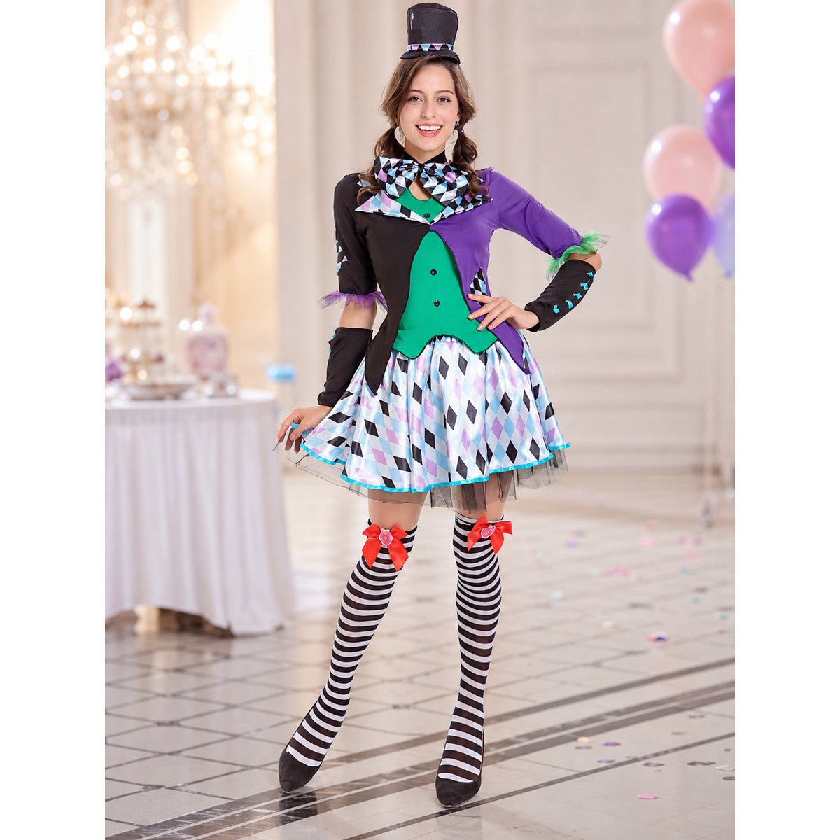 Clown Costume with a Full Skirt