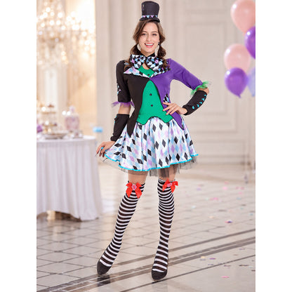 Clown Costume with a Full Skirt