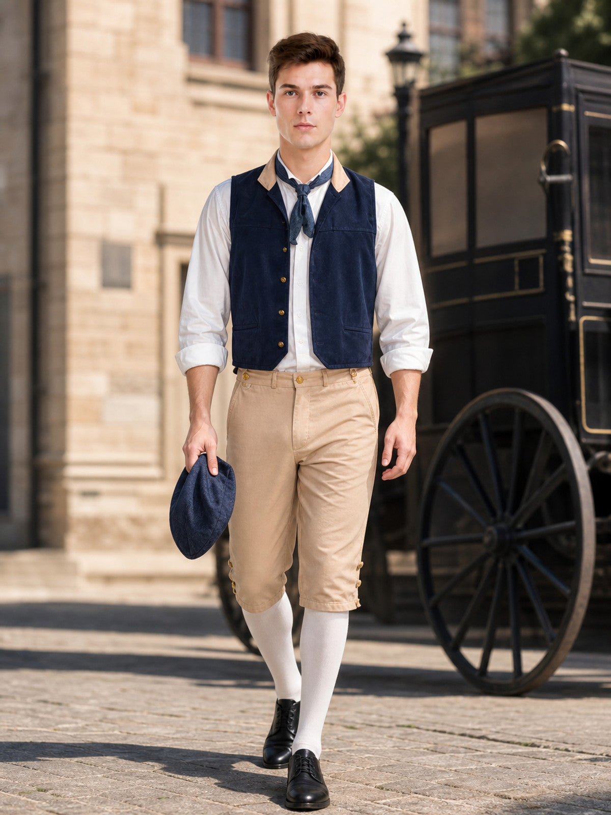 Cosplay Character Costume: Vest, Shirt, and Trousers lifestyle view