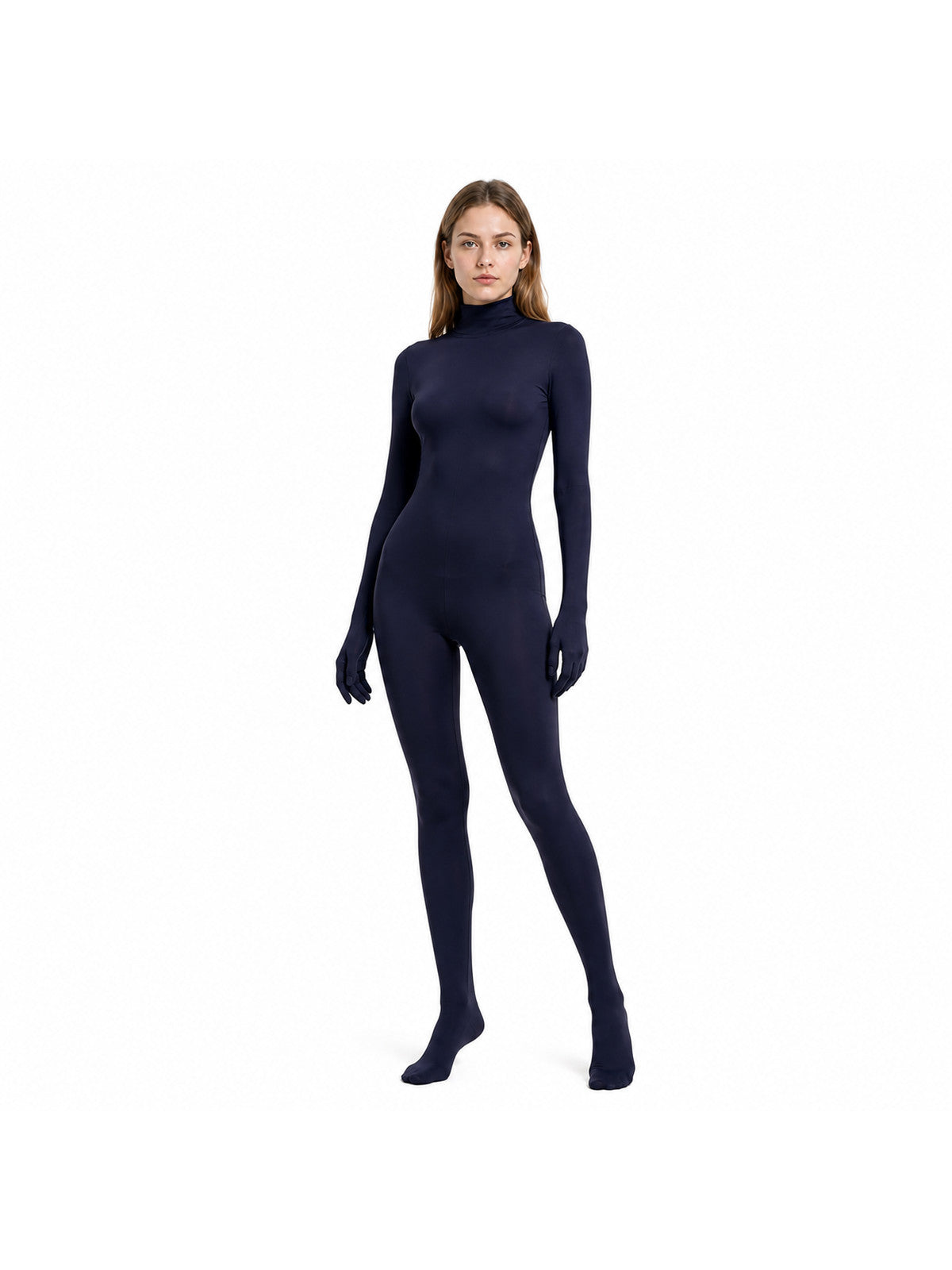 Jumpsuit with Covered Hands and Feet, Dark Blue