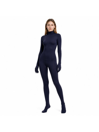 Jumpsuit with Covered Hands and Feet, Dark Blue
