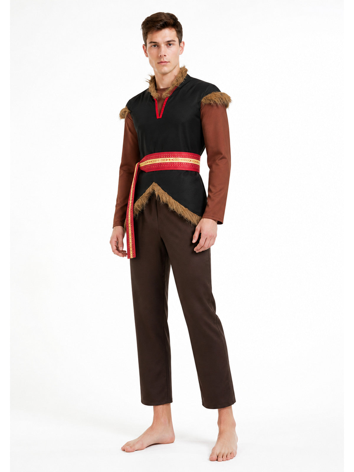 4-Piece Cosplay Costume with Vest and Belt