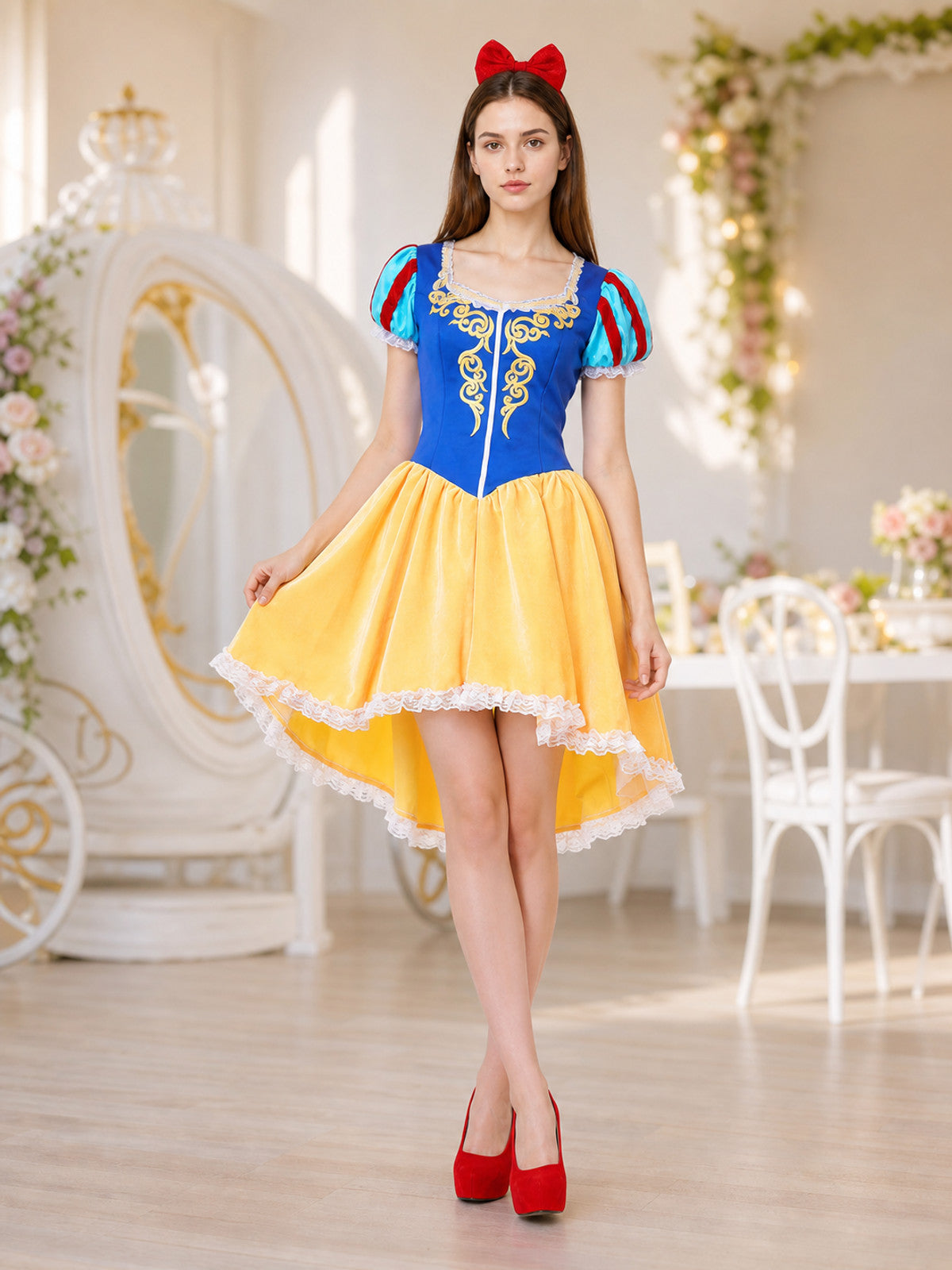Snow White Costume Dress with Cape lifestyle view