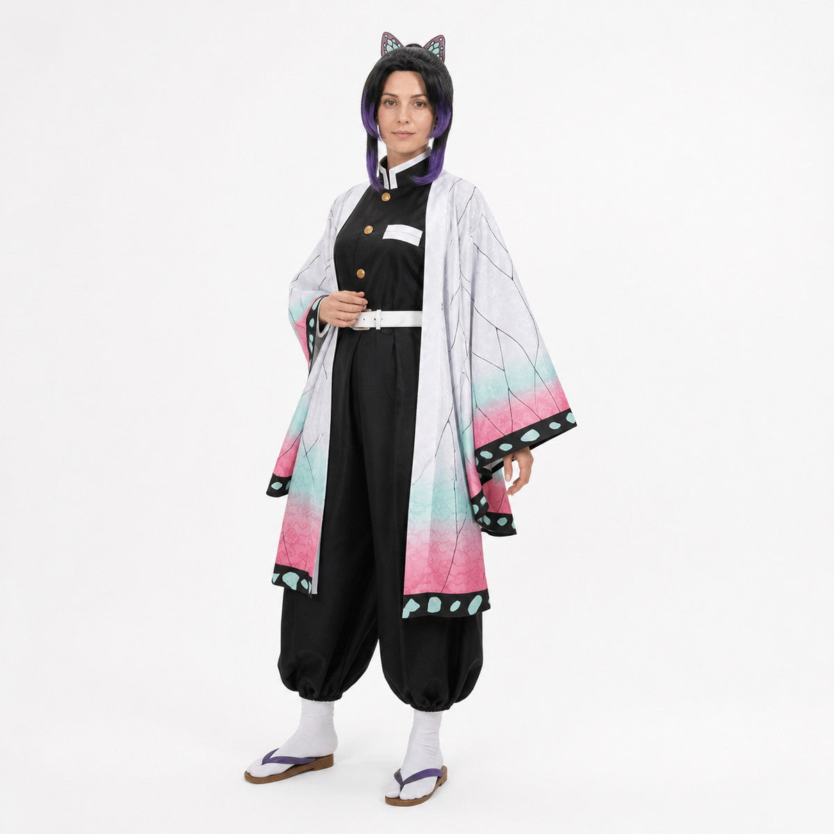 Halloween Butterfly Wing Cape and Wig Costume Capes detail