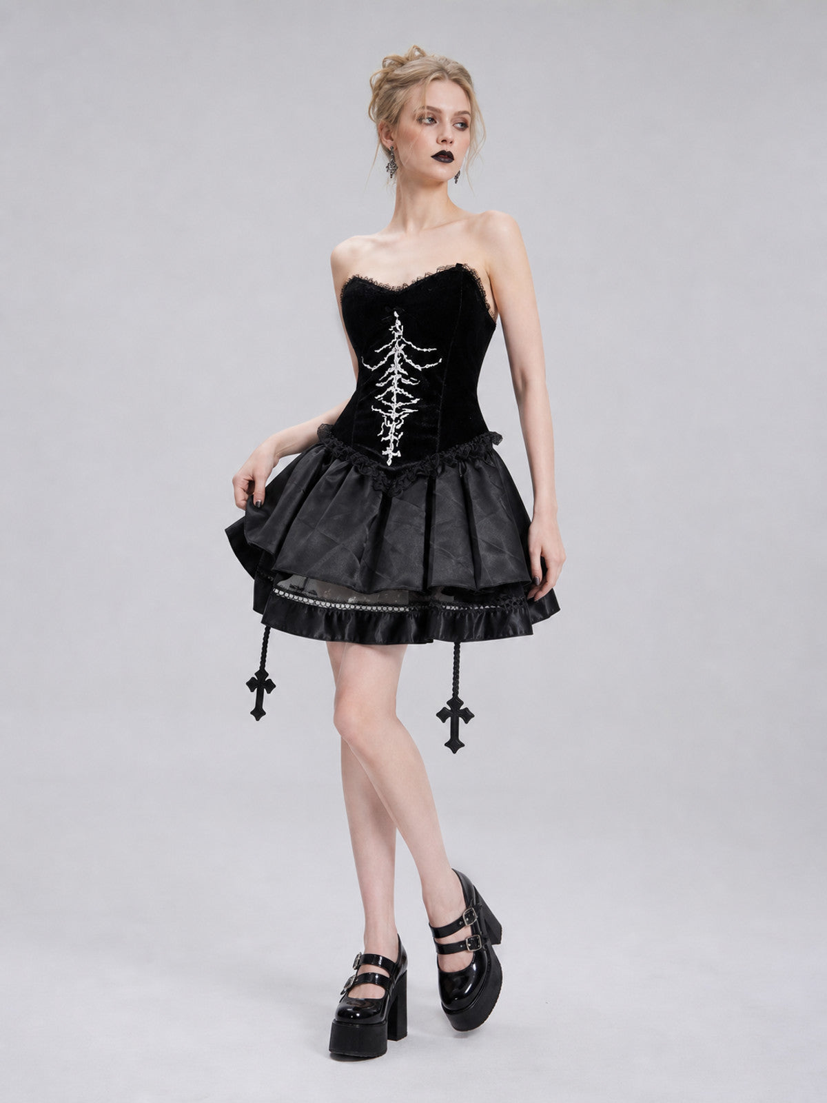 Gothic Lace Halloween Cosplay Dress