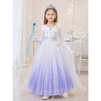 Snow Queen Costume for Halloween and Cosplay lifestyle view