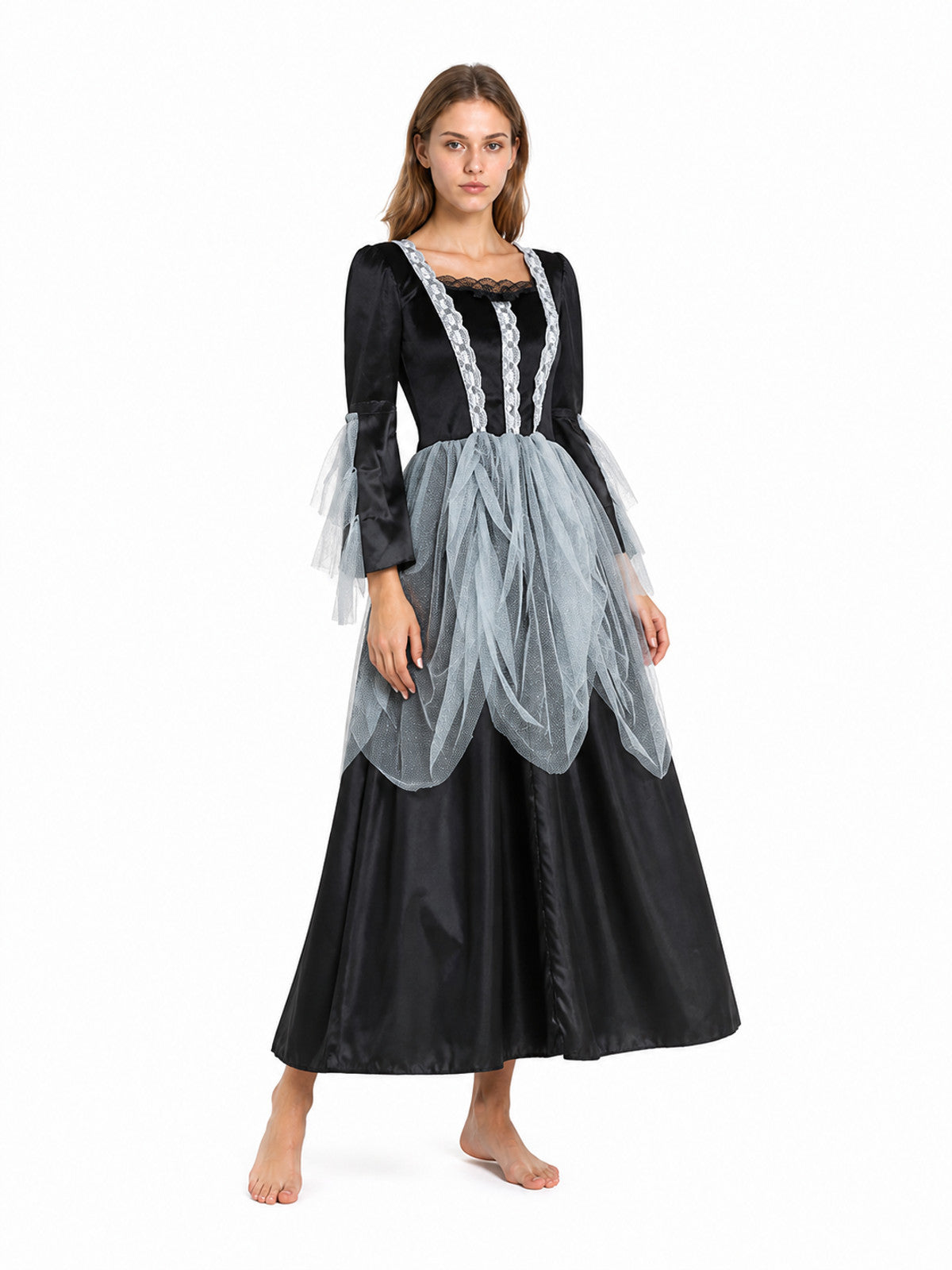 Gothic Vampire Costume, Long Dress