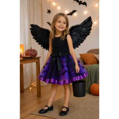 Carnival Costume with Wings and Plush Skirt lifestyle view
