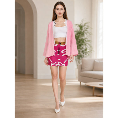 Doflamingo Cosplay Costume: Vest, Jacket, Skirt