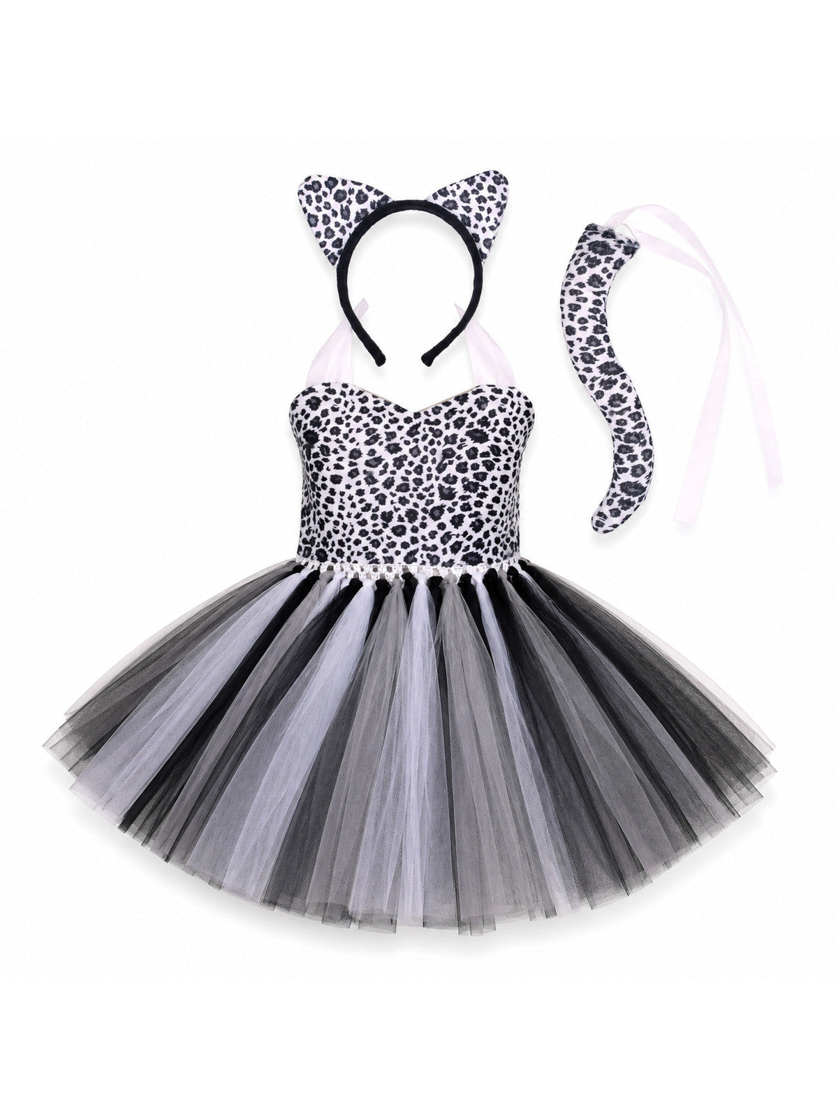 Tiger Costume for Baby Kids Forest Birthday Party Tutu Dress Outfit Toddler