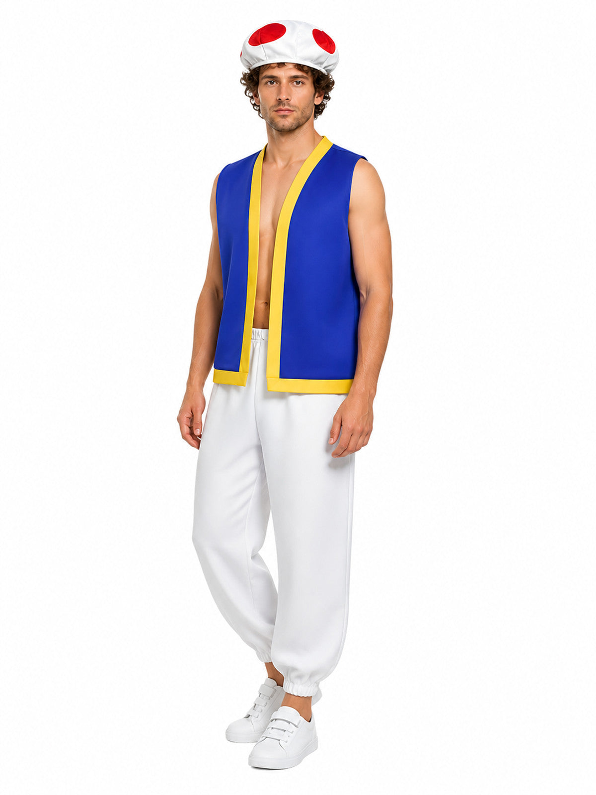 Mushroom character costume with hat and pants
