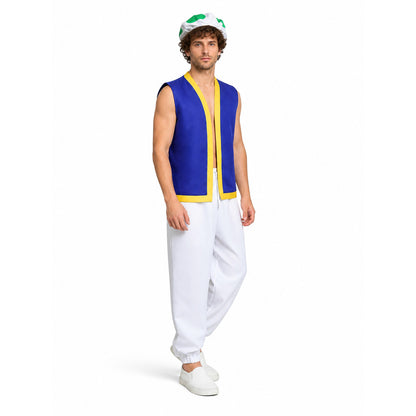 Super Mario Costume with Hat, 3-Piece Costume Headwear detail