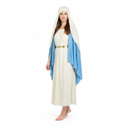 Long Hooded Robe, Blue Capes, Gold Belt product detail