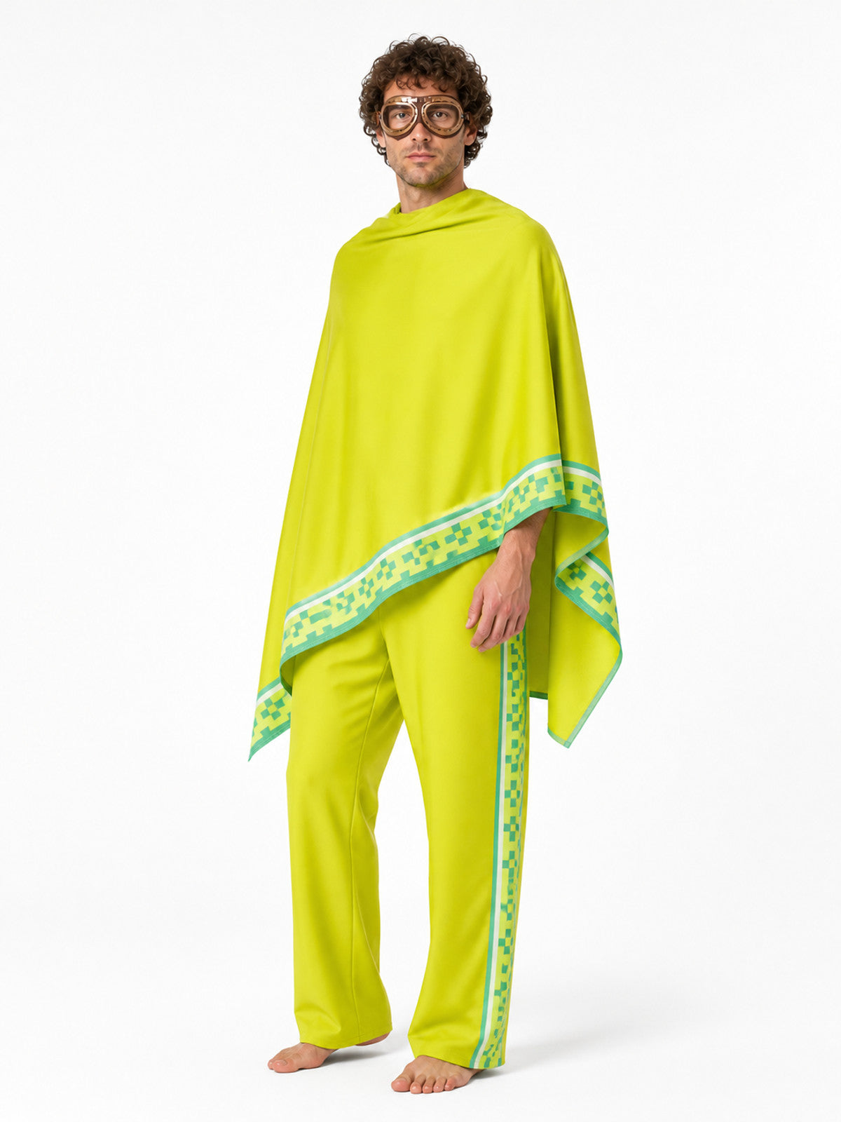 Cosplay Costume Set: Cape, Pants, and Goggles Costume Capes detail