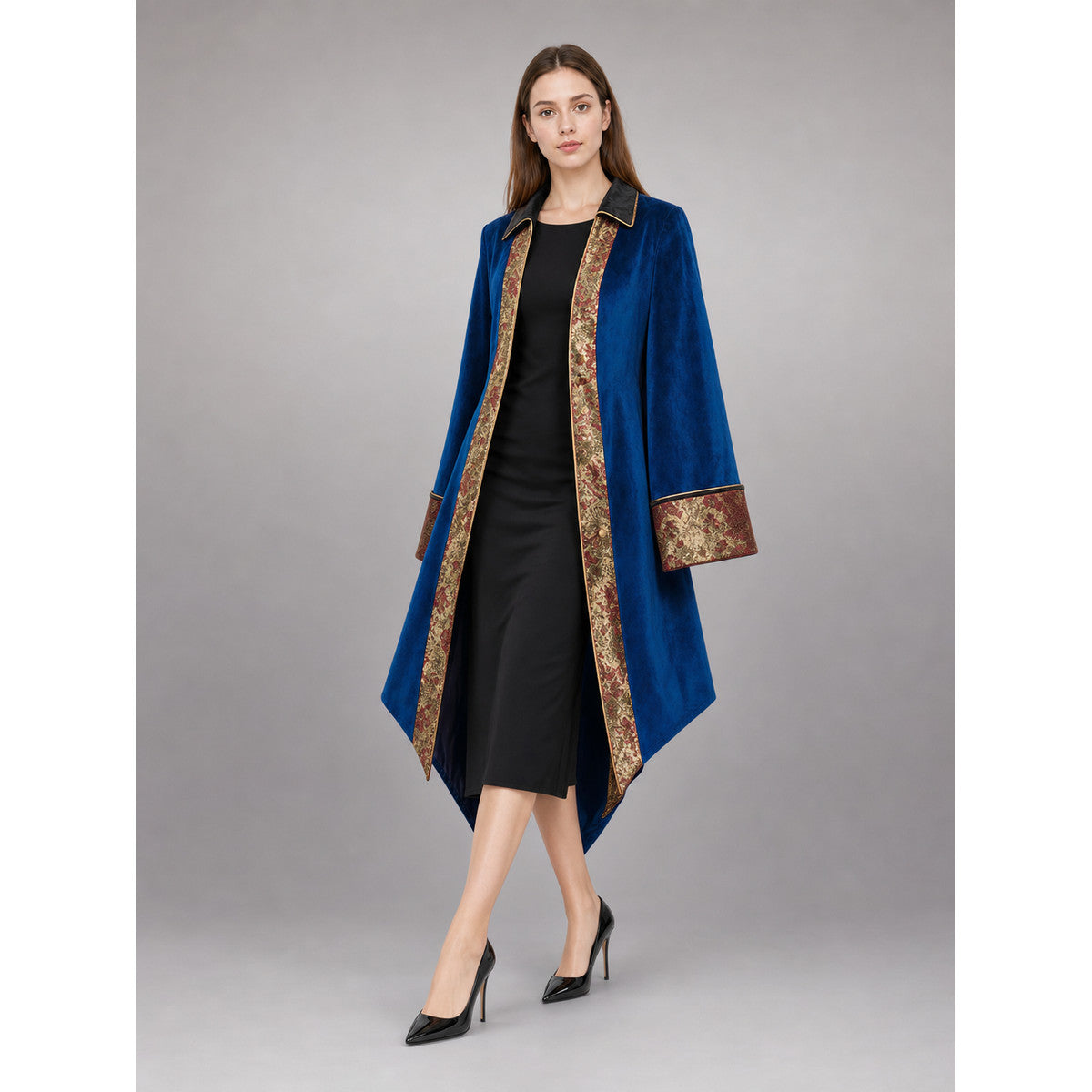 Vintage-Style Blue Carnival Tailcoat lifestyle