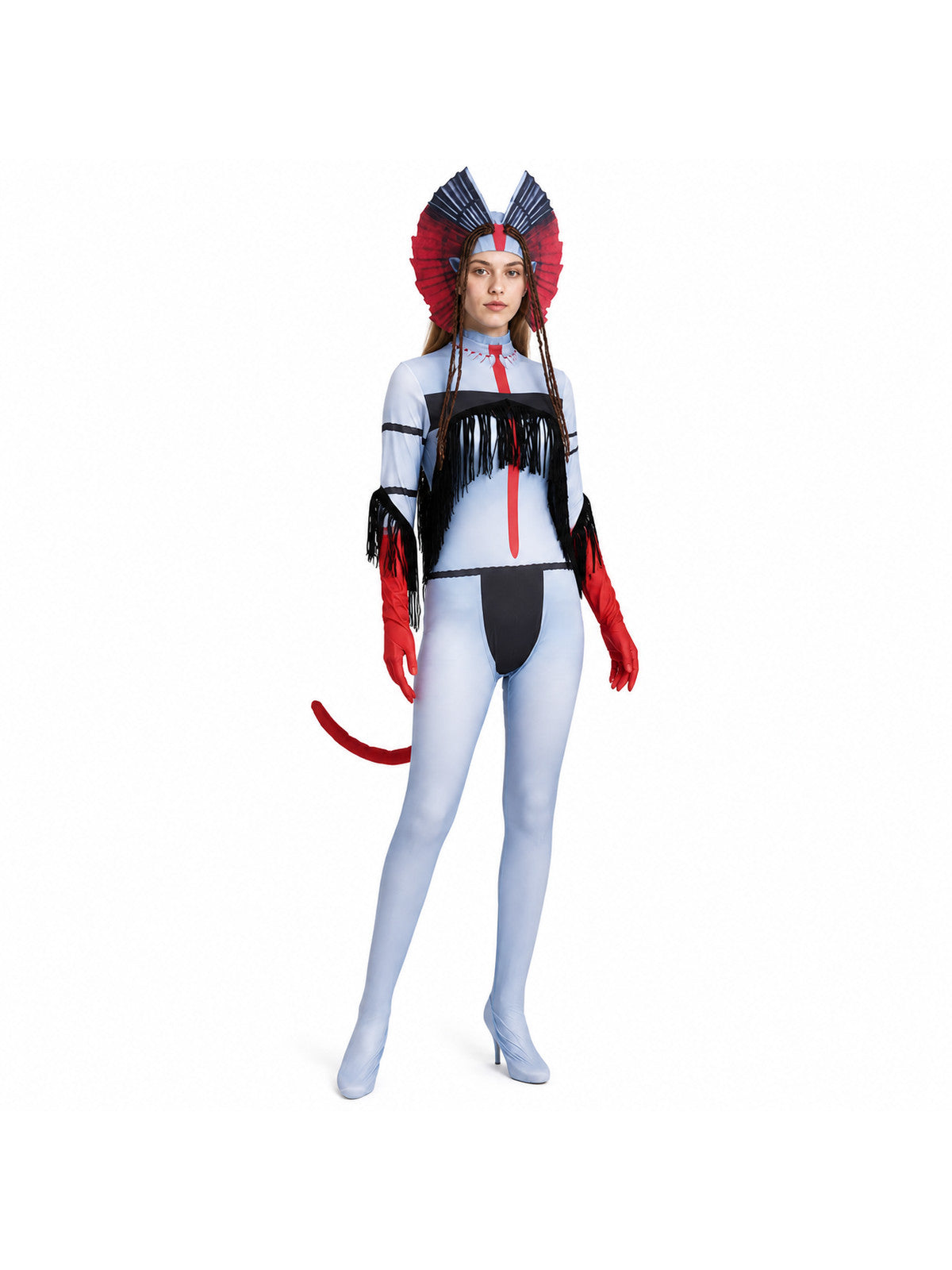 Avatar 3 Cosplay Costume, Jumpsuit and Headpiece Costume Headwear detail