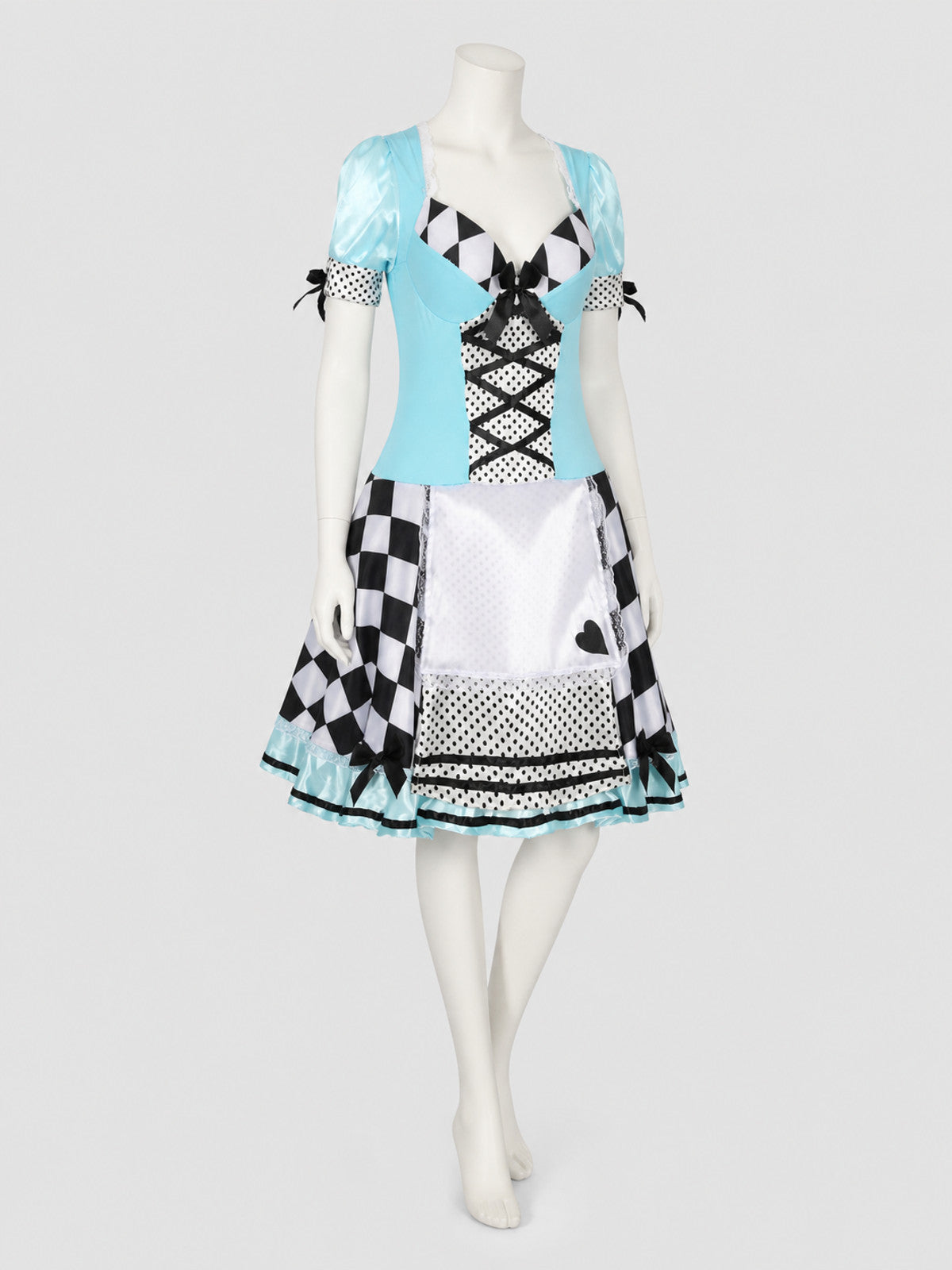 Alice Halloween Dress with Apron and Bows