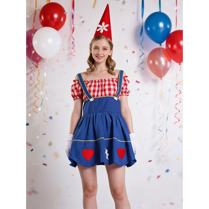 Clown Costume with Hat and Gloves lifestyle