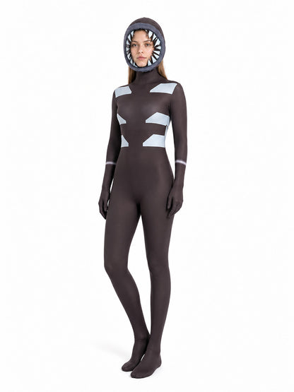 Doors jumpsuit costume with mask for cosplay