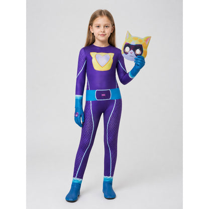 SuperKitties Cat Superhero Carnival Costume Jumpsuit Costumes detail