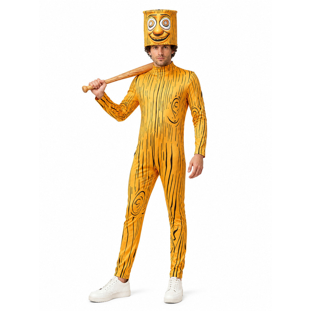 Wooden Character Carnival Costume Jumpsuit lifestyle