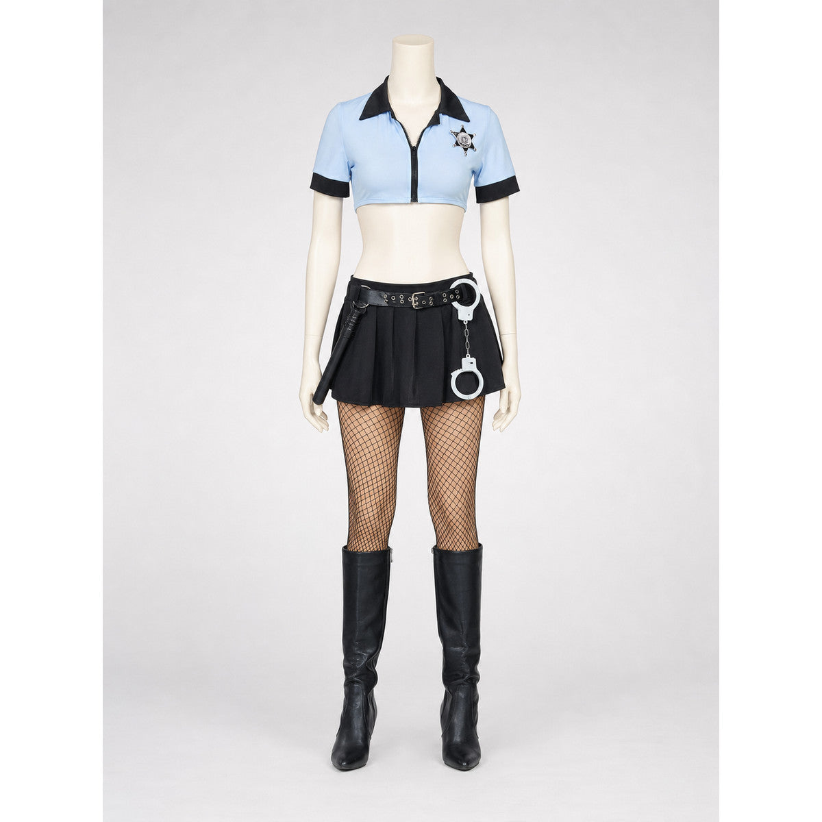 Police Costume with Skirt and Short Top