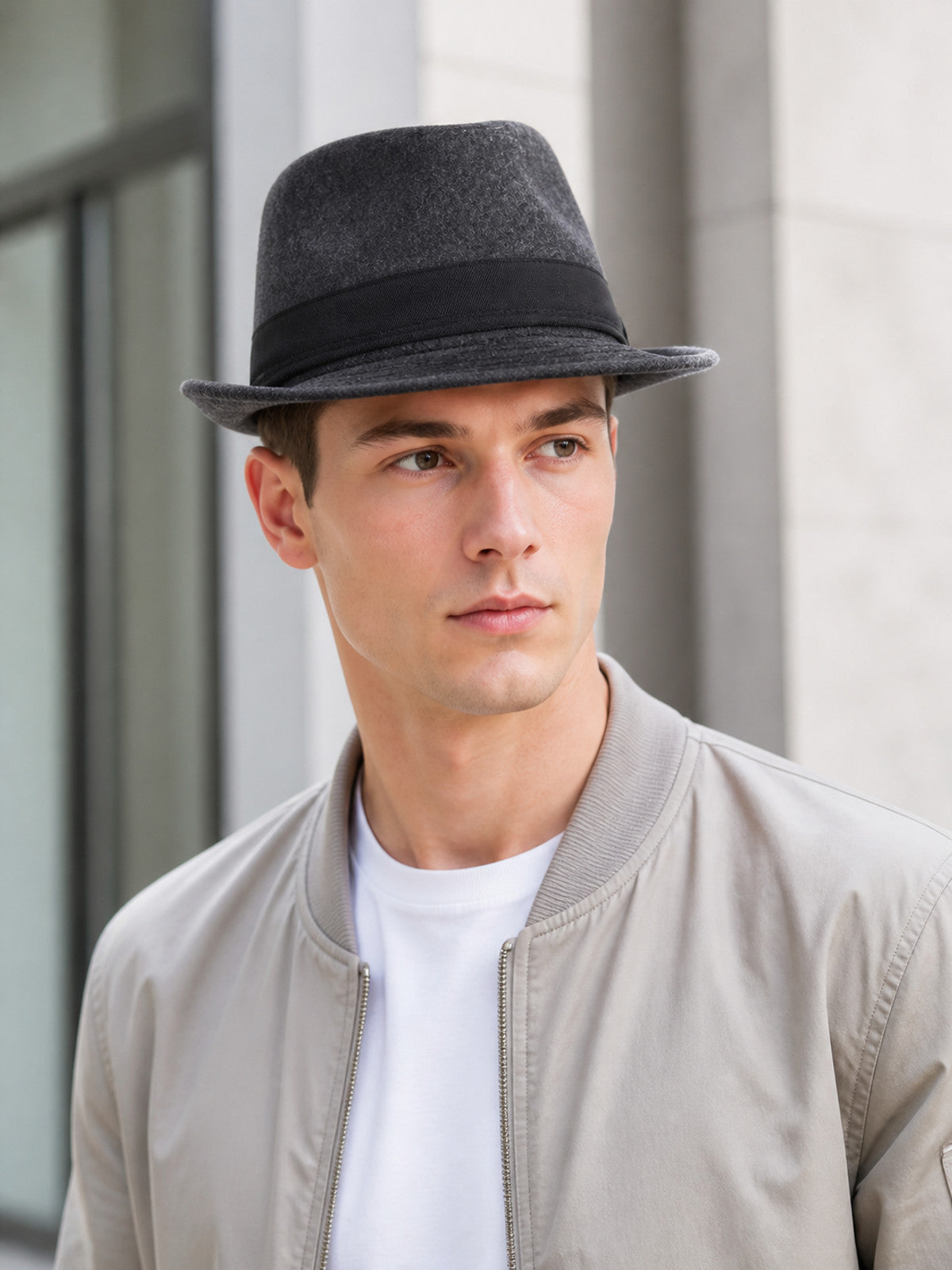 Carnival Fedora Hat with Black Band lifestyle view