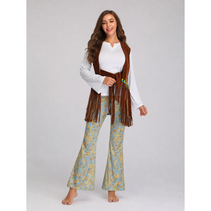 Party Costume: Fringe Vest and Flared Pants Costumes detail