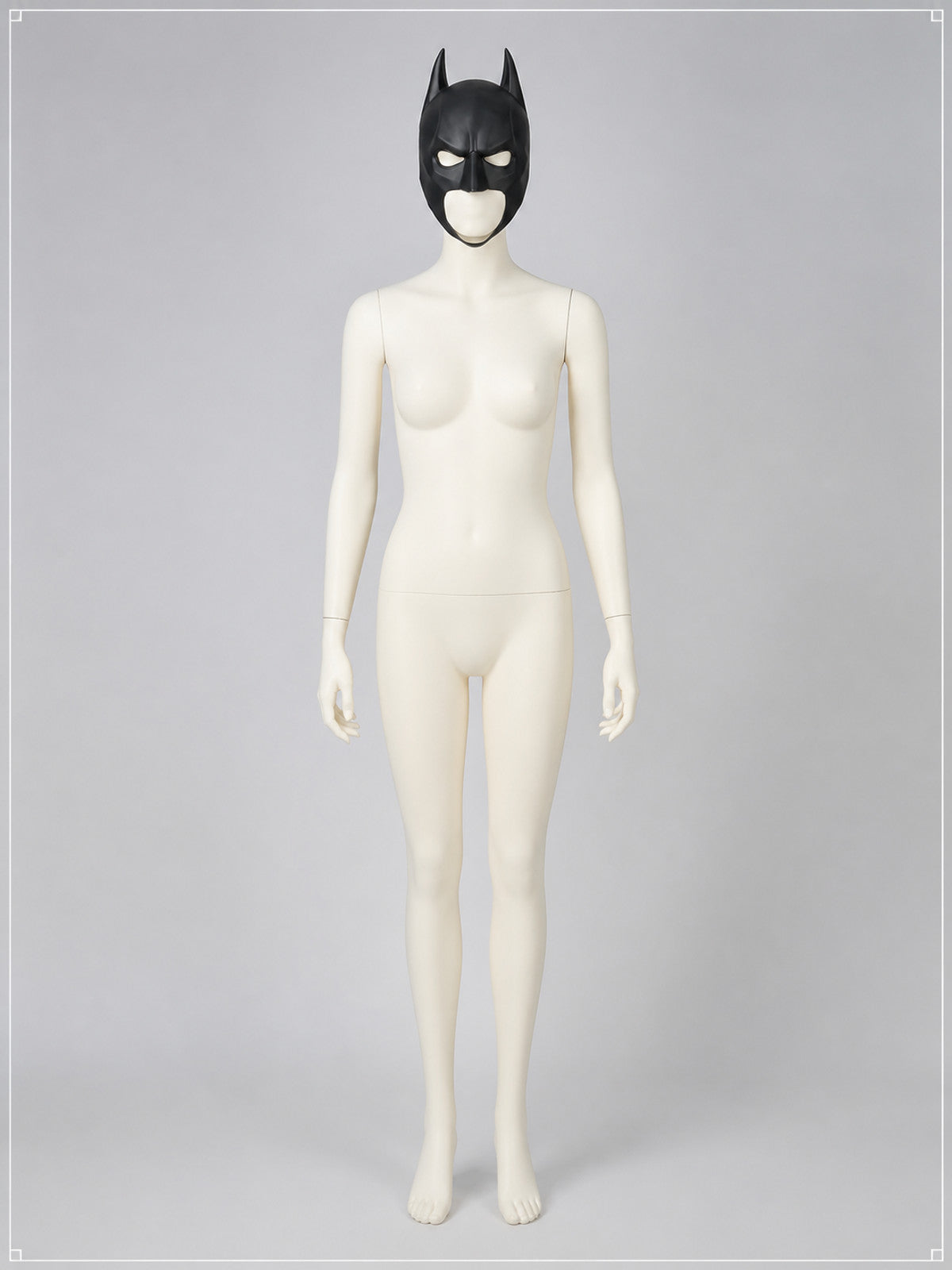 Black Carnival Mask for Halloween and Cosplay back view