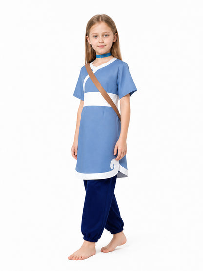 Avatar Cosplay Costume: Blue Top and Pants