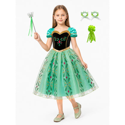 Princess Dress with Corset and Full Skirt for Halloween Costume Dresses detail