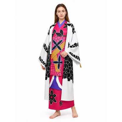 Daki Cosplay Costume with White Cape