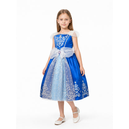 Princess Dress with Sequins and Bow for Parties Costume Dresses detail