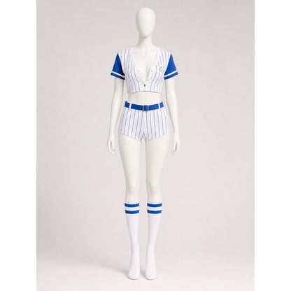Blue Baseball-Style Uniform Costume