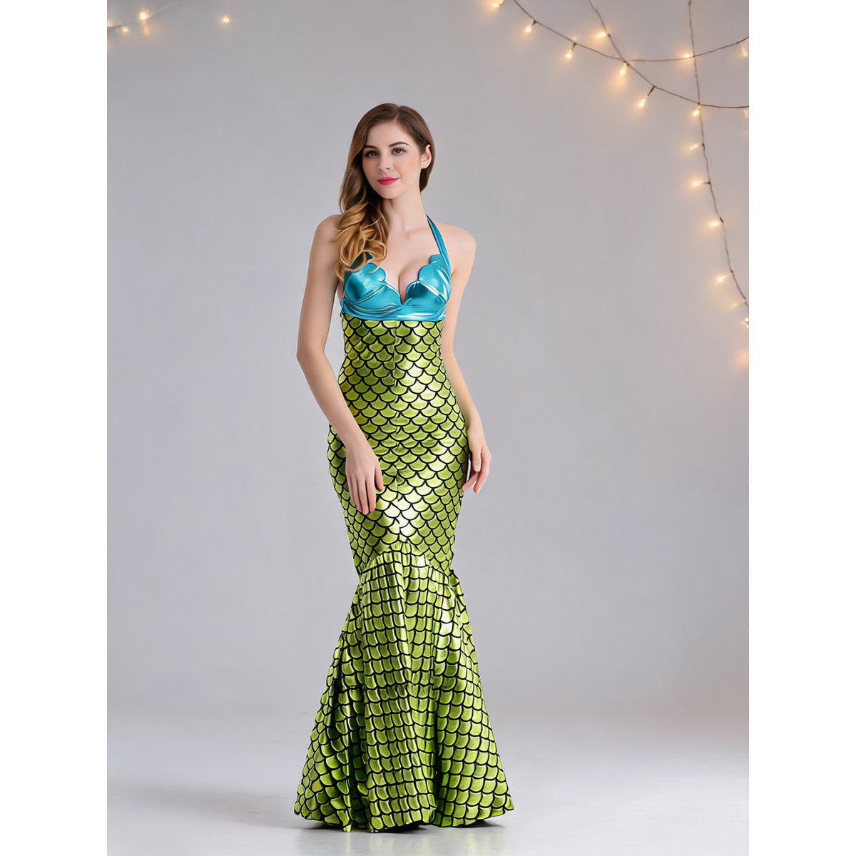 Sparkling Mermaid Costume for Masquerade and Halloween lifestyle view