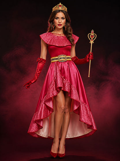Girls Princess Elena Halloween Costume Set, Pink Heart Decoration Dress with
