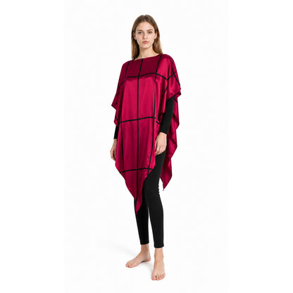 Beetlejuice Cosplay Costume with Cape and Pants on-model front view