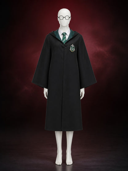 Slytherin Hooded Robe with Tie for Cosplay main product view