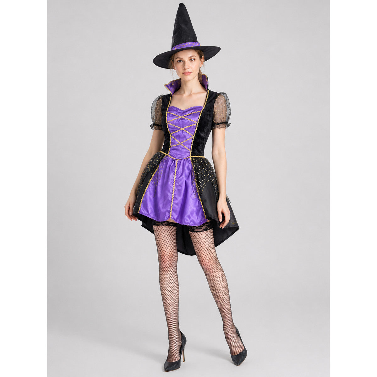 Witch Costume: Halloween Dress with Hat Costume Dresses detail