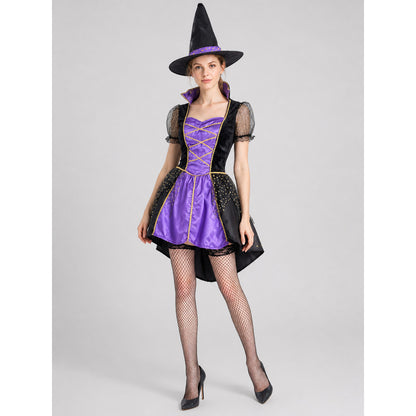 Witch Costume: Halloween Dress with Hat Costume Dresses detail