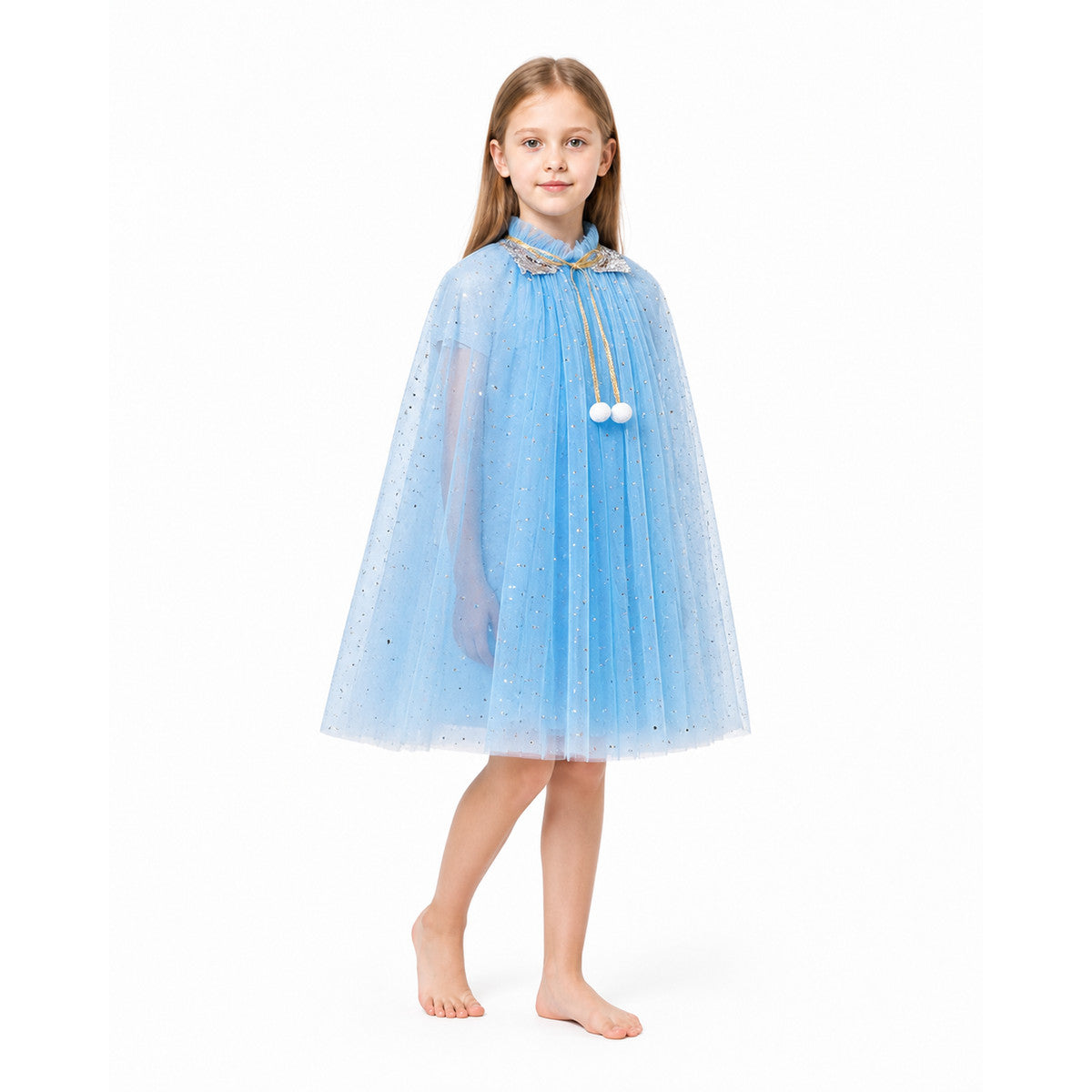 Children's Halloween Cape with Sequins and Stars Costume Capes detail